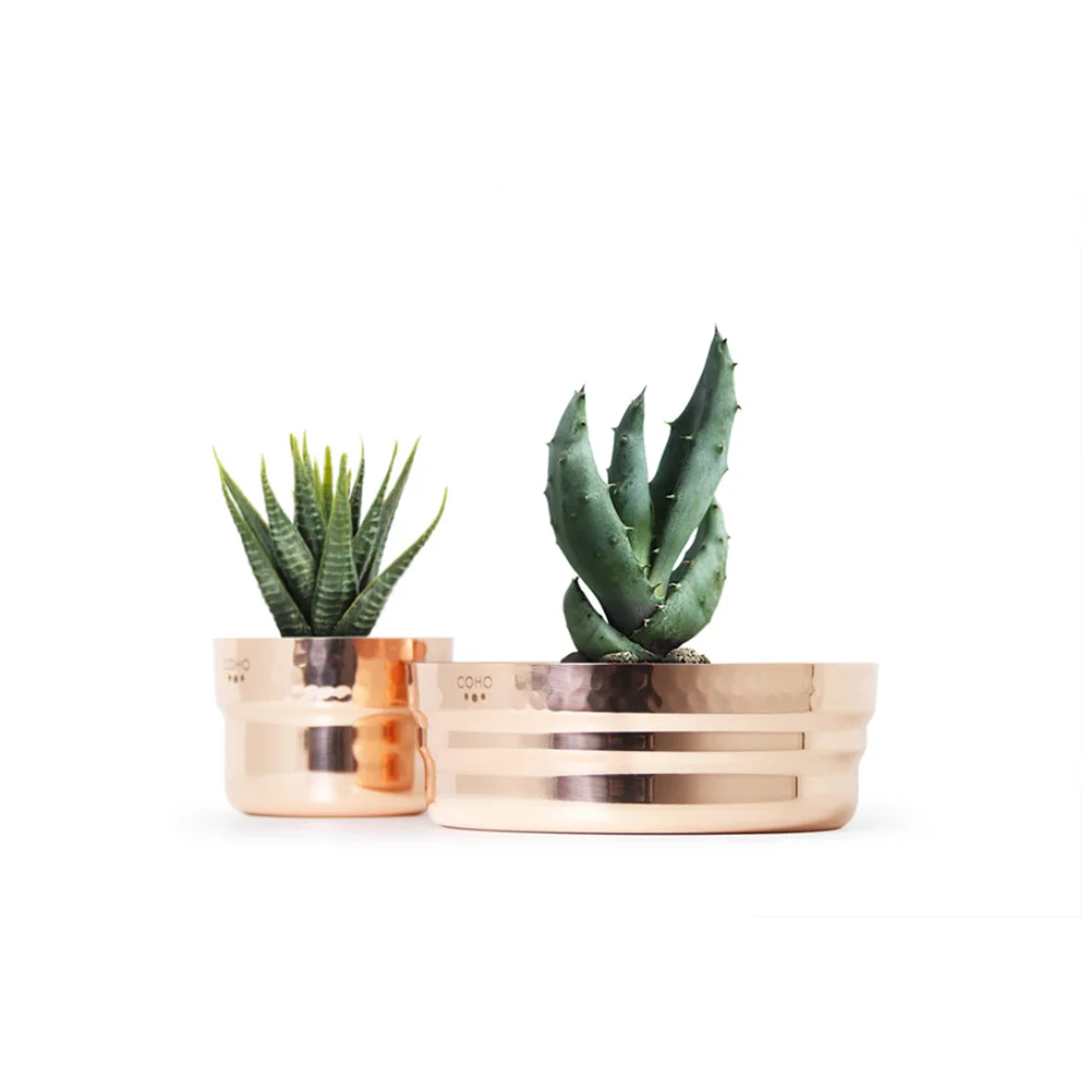 Coho Objet	 - Artisan Décor Copper Planter Set of 2