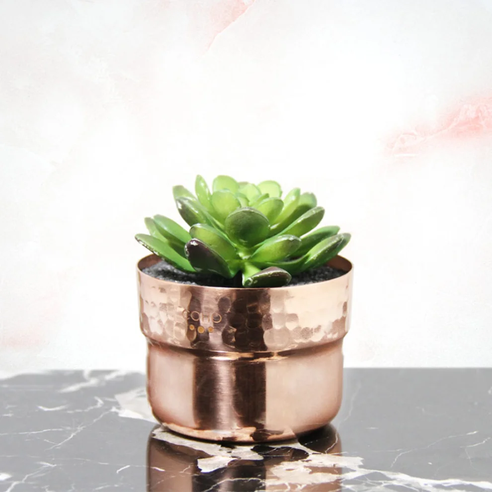 Coho Objet	 - Artisan Décor Copper Planter Set of 2