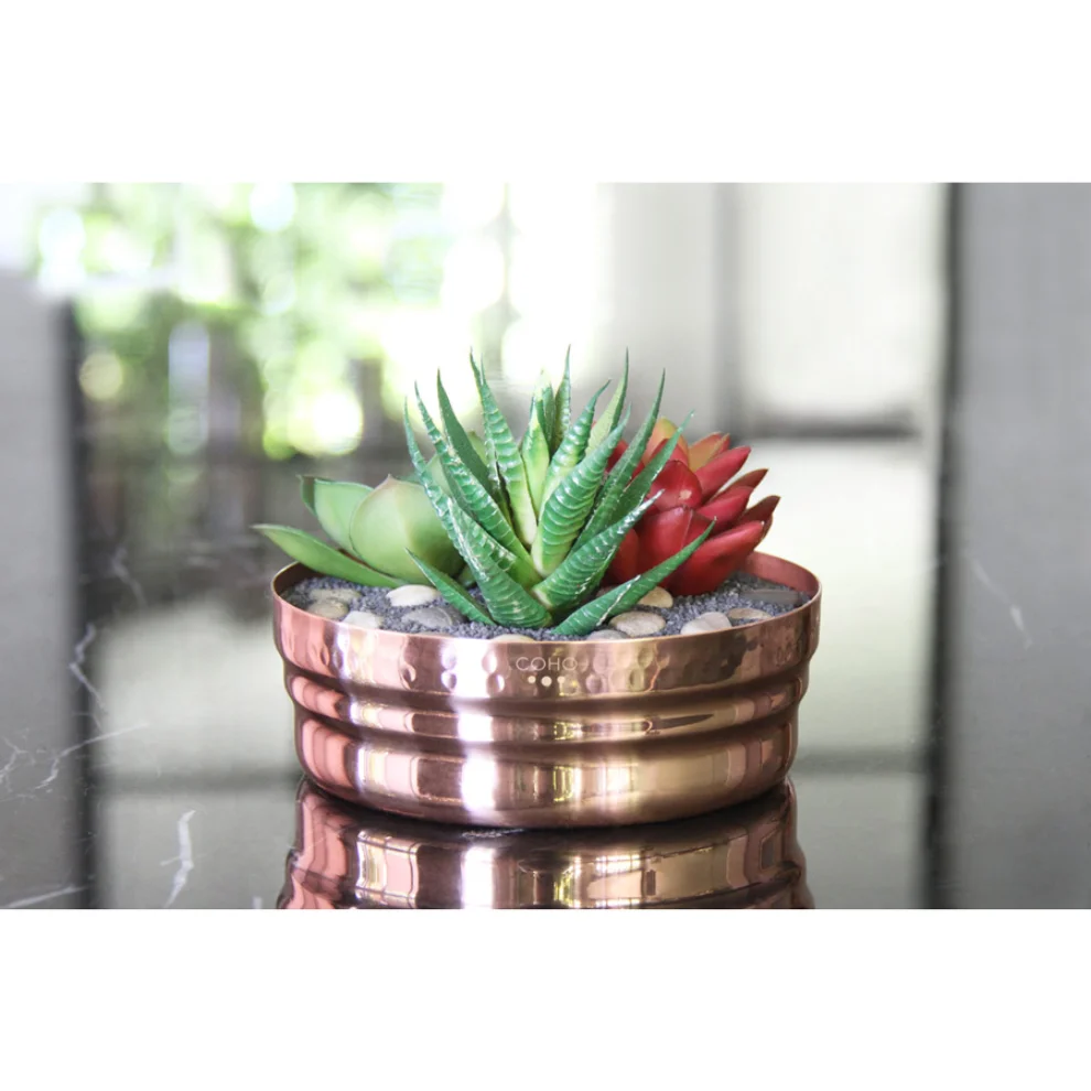 Coho Objet	 - Artisan Décor Copper Planter Set of 2