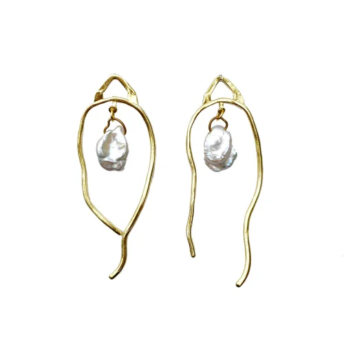 Mihaniki Design	 - Road Pearl Earrings