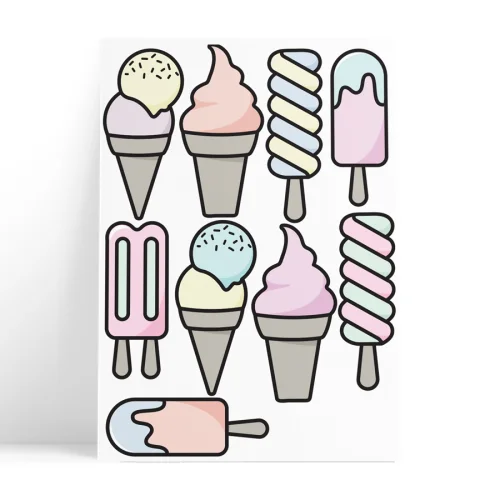 Pop by Gaea - Ice Creams Wall Sticker