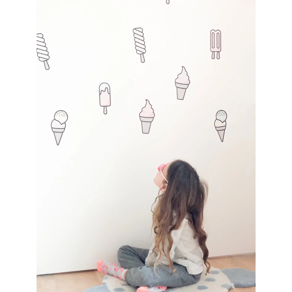 Pop by Gaea - Ice Creams Wall Sticker