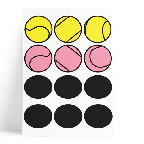 Pop by Gaea - Tennis Balls Wall Sticker