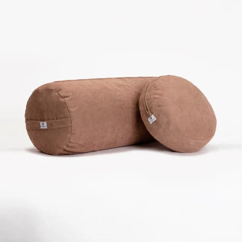 Nui Yoga - Sarı Bolster & Meditasyon Minderi