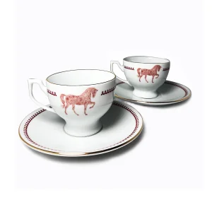 Horse Luck Collection Red Çay Fincan 2'li Set