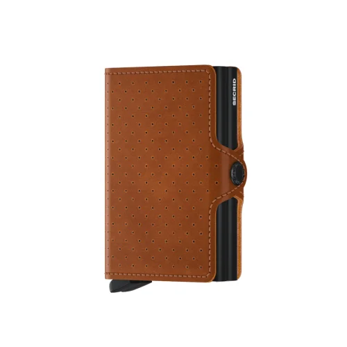 Secrid - Twinwallet Perforated Cognac Wallet