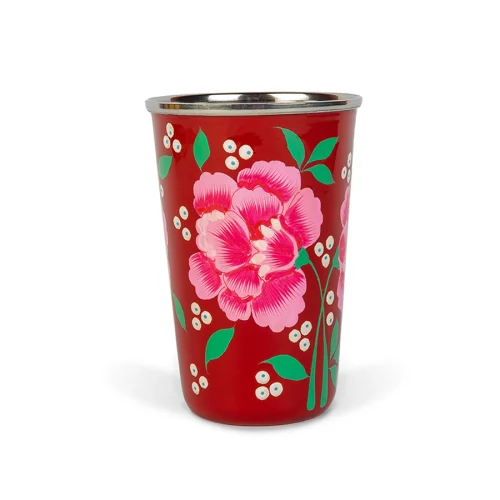 3rd Culture - Red  Floral Tumbler