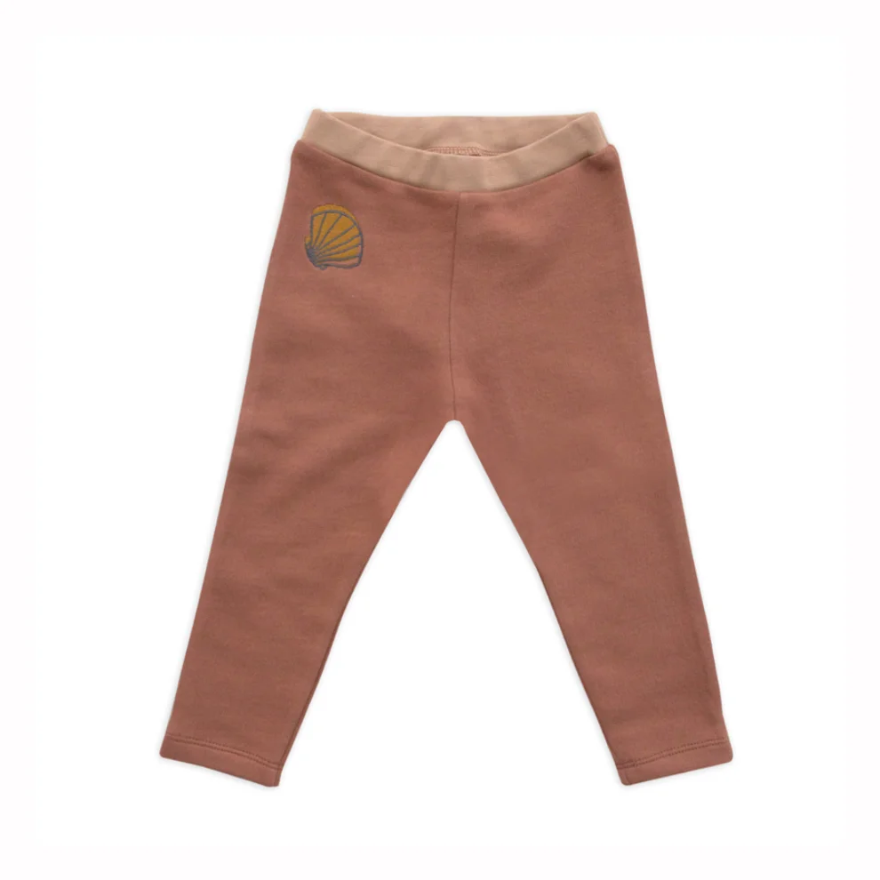 Auntie Me - Organic Brick Red Shell Legging