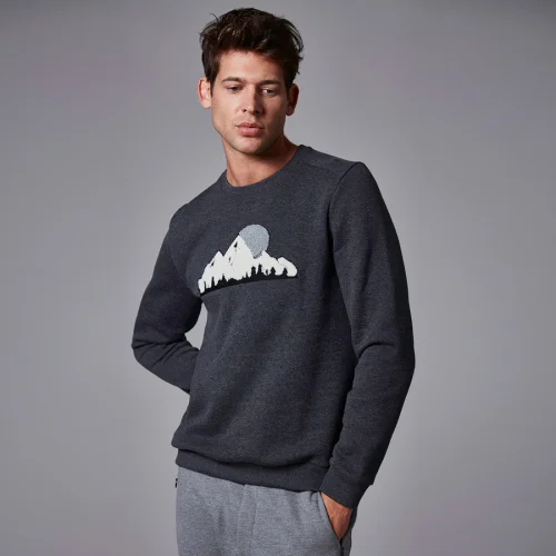 Port Royale	 - Sweatshirt With Punch Needle Embroidery