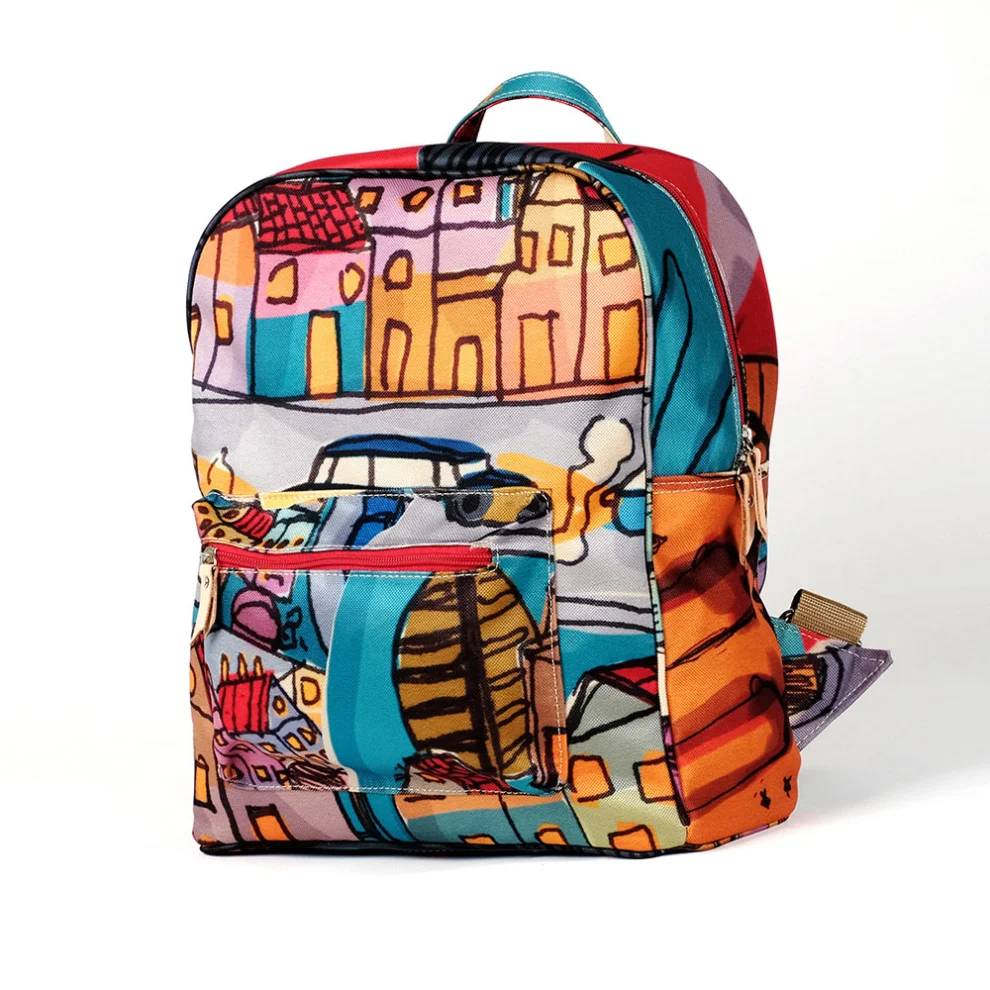 Serkan Akyol - Wanderlust Unisex Backpack - V