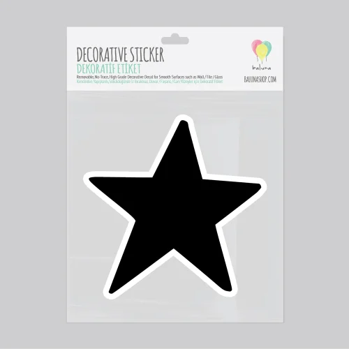 Baluna - Blackstar Big Star Duvar Sticker