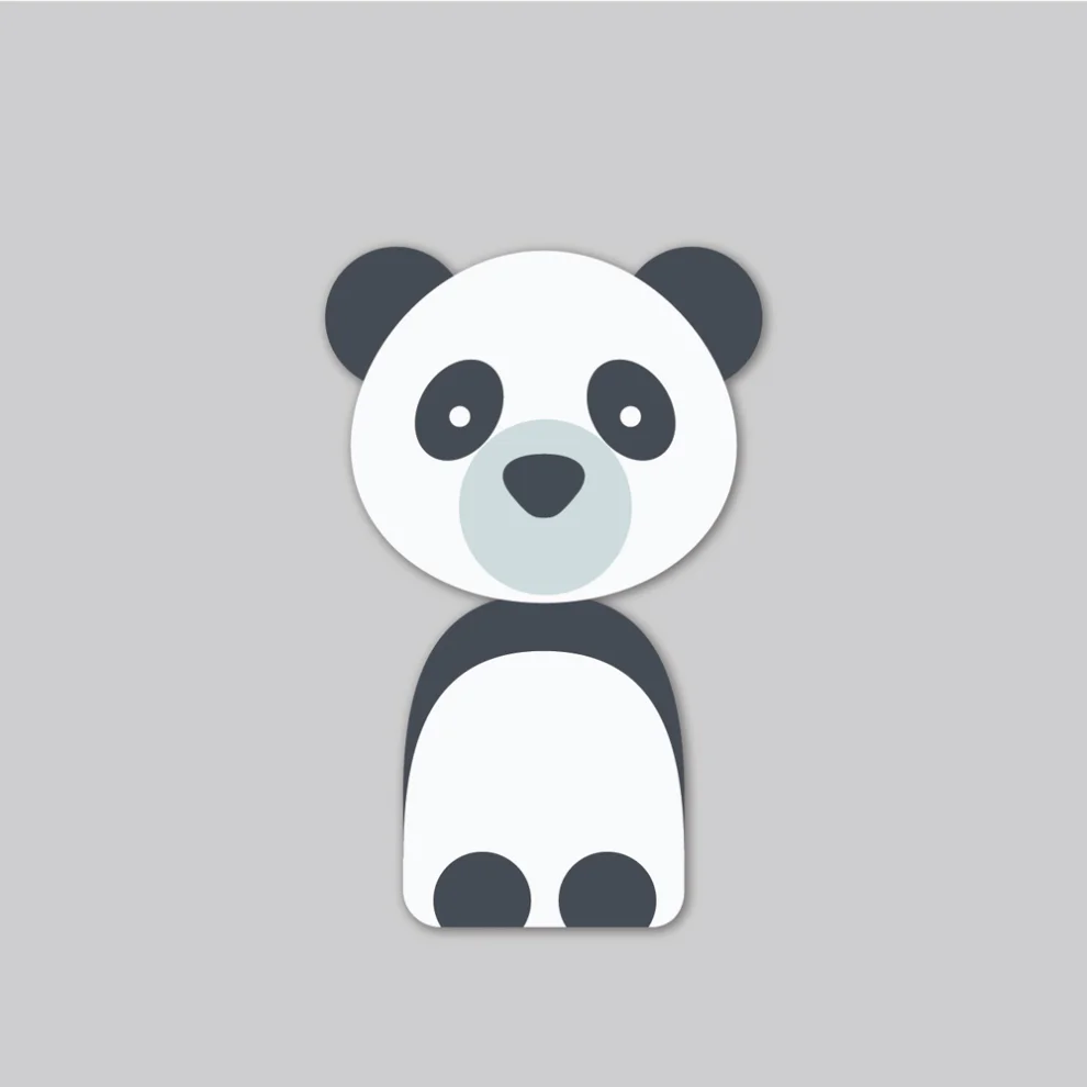 Baluna - Boho Panda Duvar Sticker