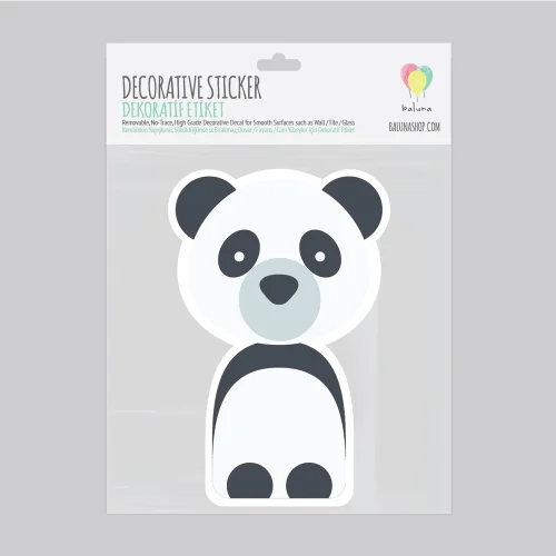 Baluna - Boho Panda Duvar Sticker