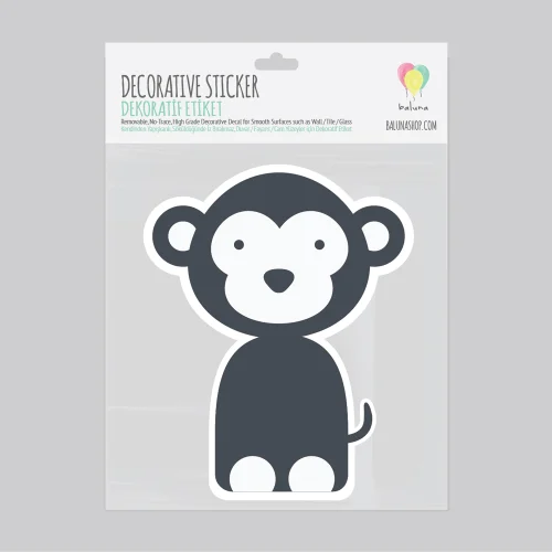 Baluna - Boho Monkey Duvar Sticker