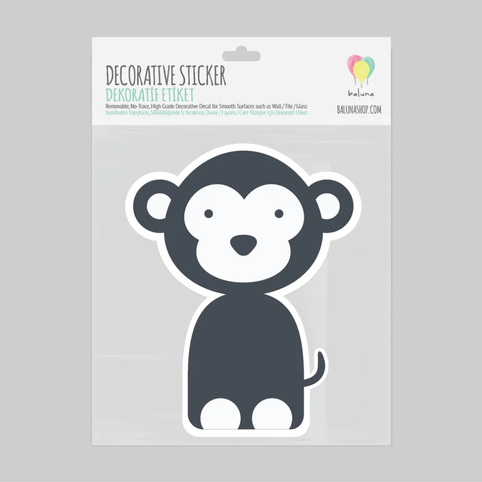 Baluna - Boho Monkey Wall Sticker 