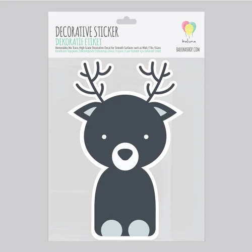 Baluna - Boho Deer Duvar Sticker