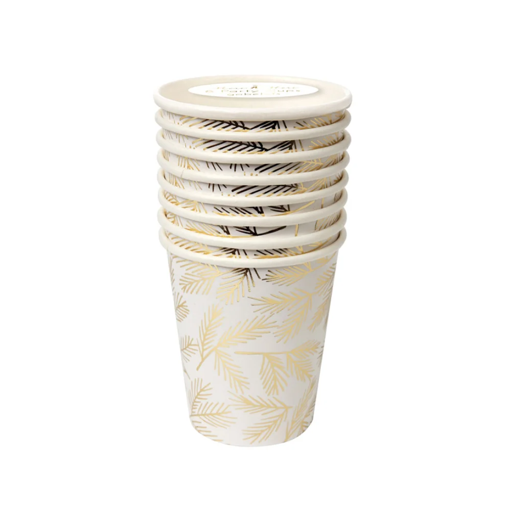 Meri Meri - Gold Pine Paper Cup