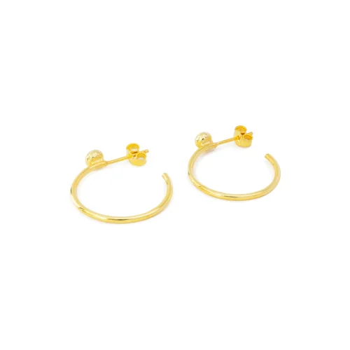 Wish-NU Design&Jewellery - Dot Hoop Earring