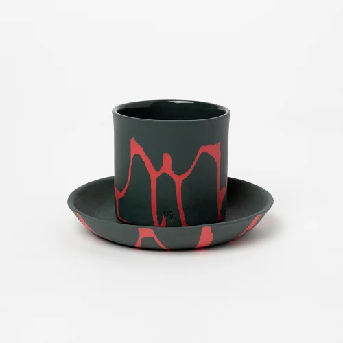 Masuma Ceramics - Raspberry Espresso Set