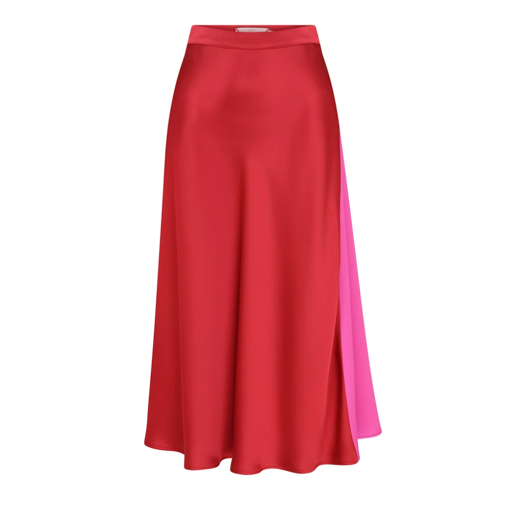 Pia Brand - Inca Colorblocked Sateen Skirt