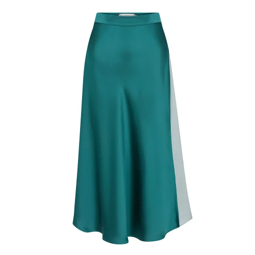 Pia Brand - Inca Colorblocked Sateen Skirt