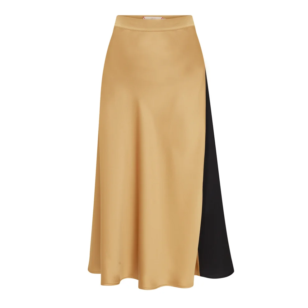 Pia Brand - Inca Colorblocked Sateen Skirt