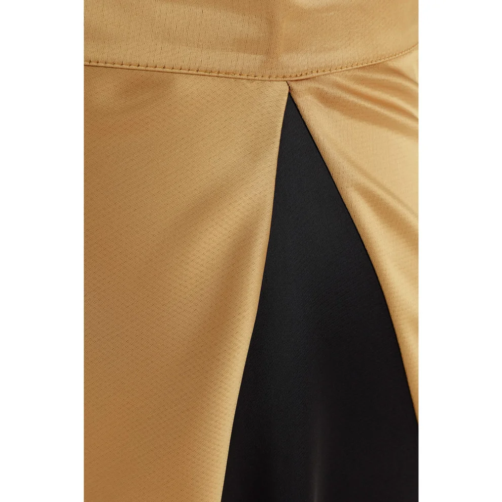 Pia Brand - Inca Colorblocked Sateen Skirt