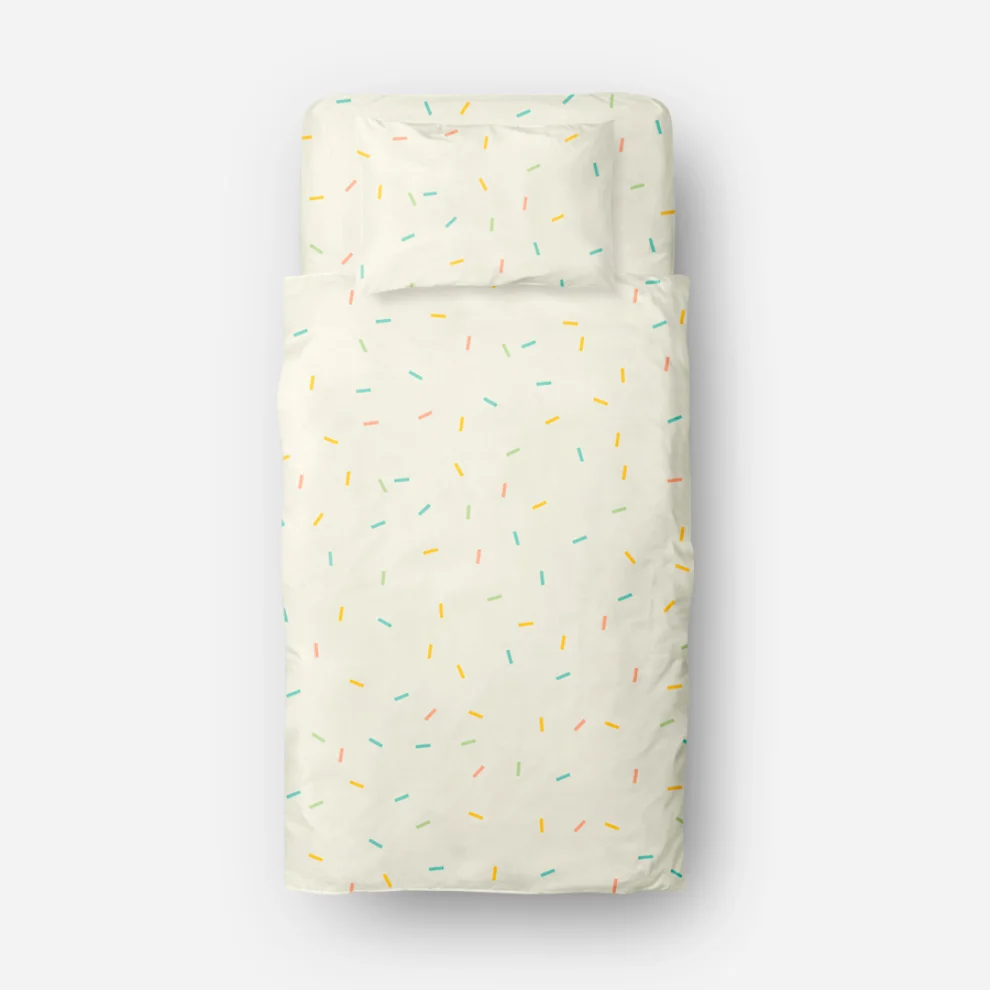 Happy Folks - Confetti Rain Single Duvet Cover Set