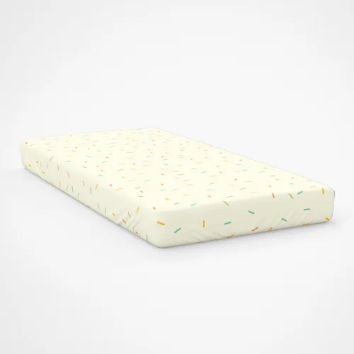 Happy Folks - Confetti Rain Fitted Cot Sheet