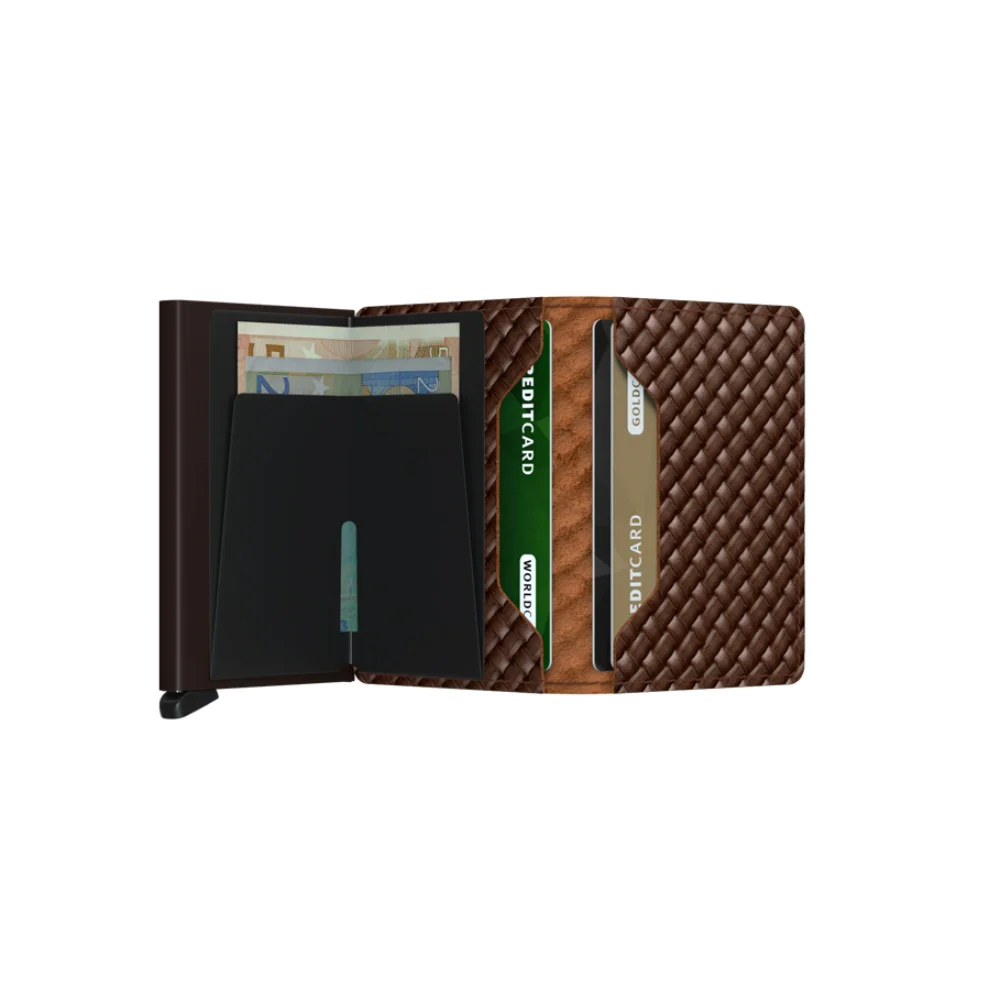 Secrid - Slimwallet Basket Brown Wallet