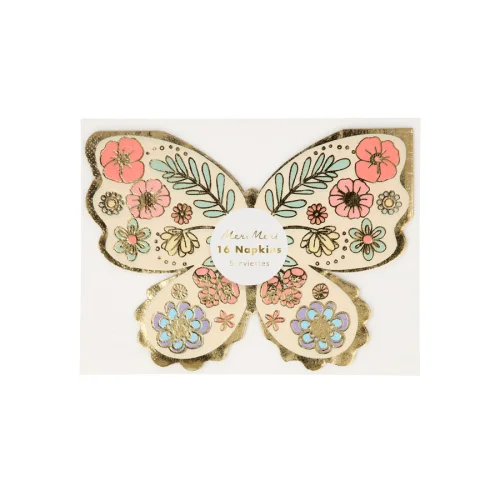 Meri Meri - Floral Butterfly Napkins