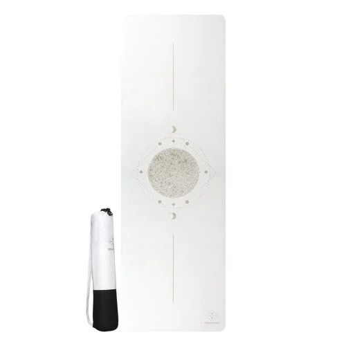 Seeka Yoga - White Yoga And Pilates Mat + Carrying Case