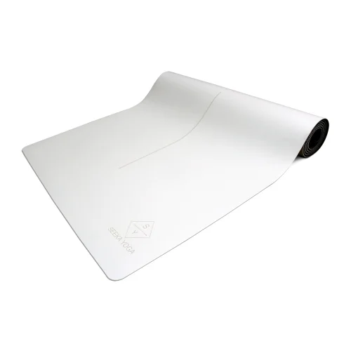 Seeka Yoga - White Yoga And Pilates Mat + Carrying Case