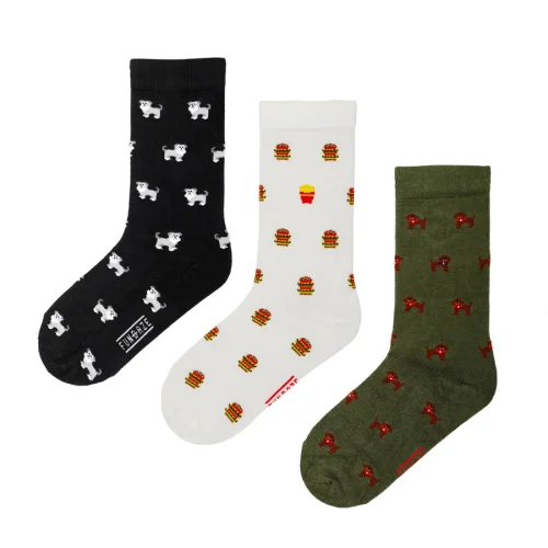 Fundaze - Fundaze Set Of 3 Socks