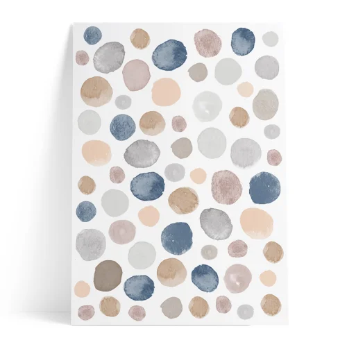 Pop by Gaea - Watercolor Dots Colorful II Sticker