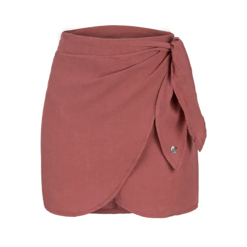 Dor Raw Luxury - Cheese And Grapes Linen Skirt