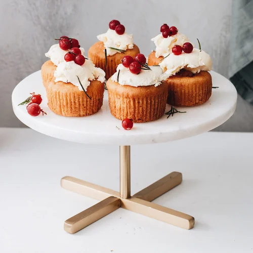 Minval - Cheer Marble Cakestand