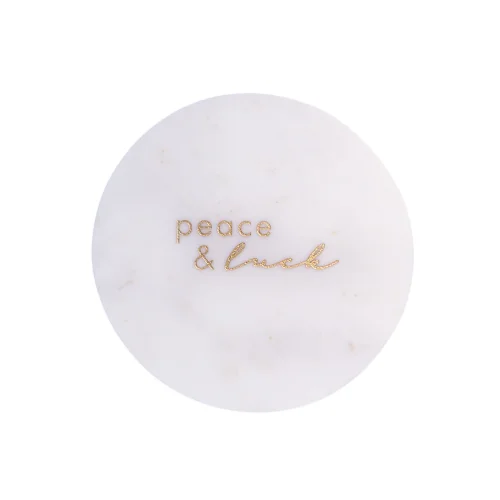 Minval - Peace & Luck Marble Plate