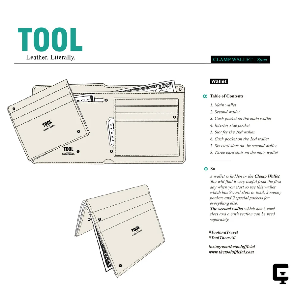 Tool - Clamp Cüzdan