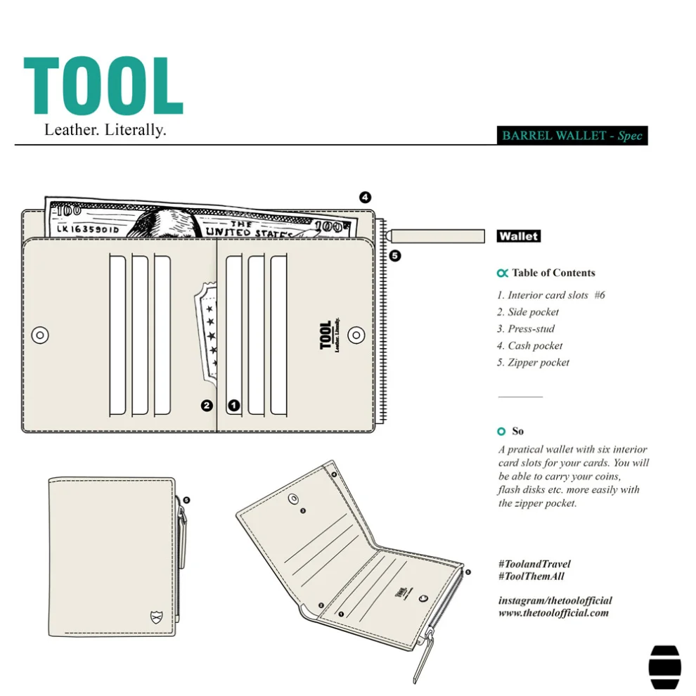 Tool - Barrel Wallet