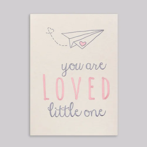 2 Stories - You Are Loved Little One Embroidered Frame