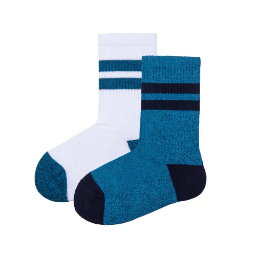 Socks'n Bubbles - Teal Sport Socks Set Of 2