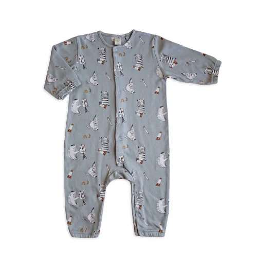 Auntie Me - Organic Making Art Long Sleeve Sleepsuit