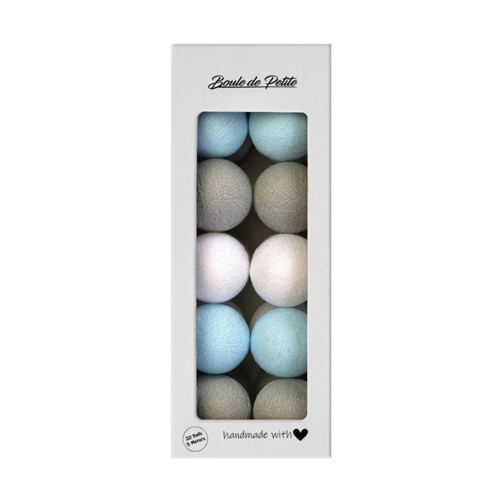 Boule De Petite - Blue-Gray Lamp