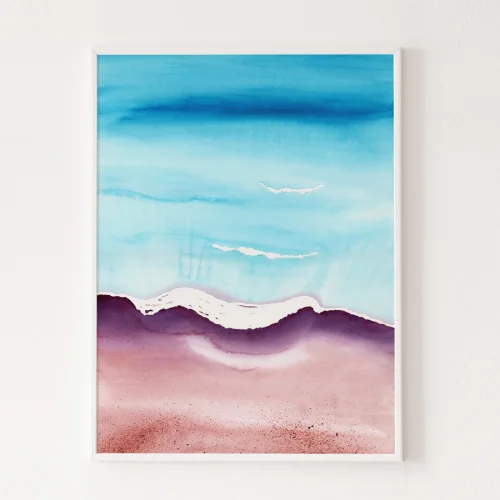 Wallthinks - Turquoise No.1 Matt Fibre Printing