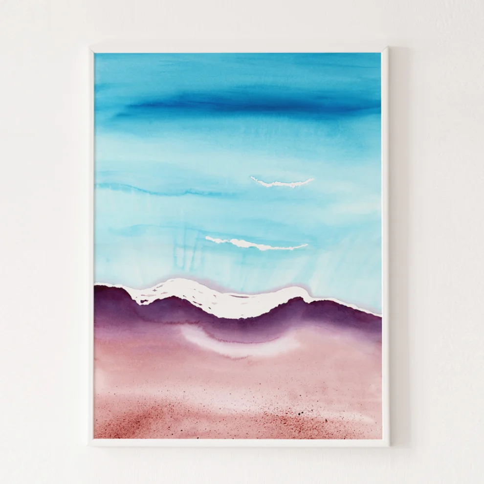 Wallthinks - Turquoise No.1 Matt Fibre Printing