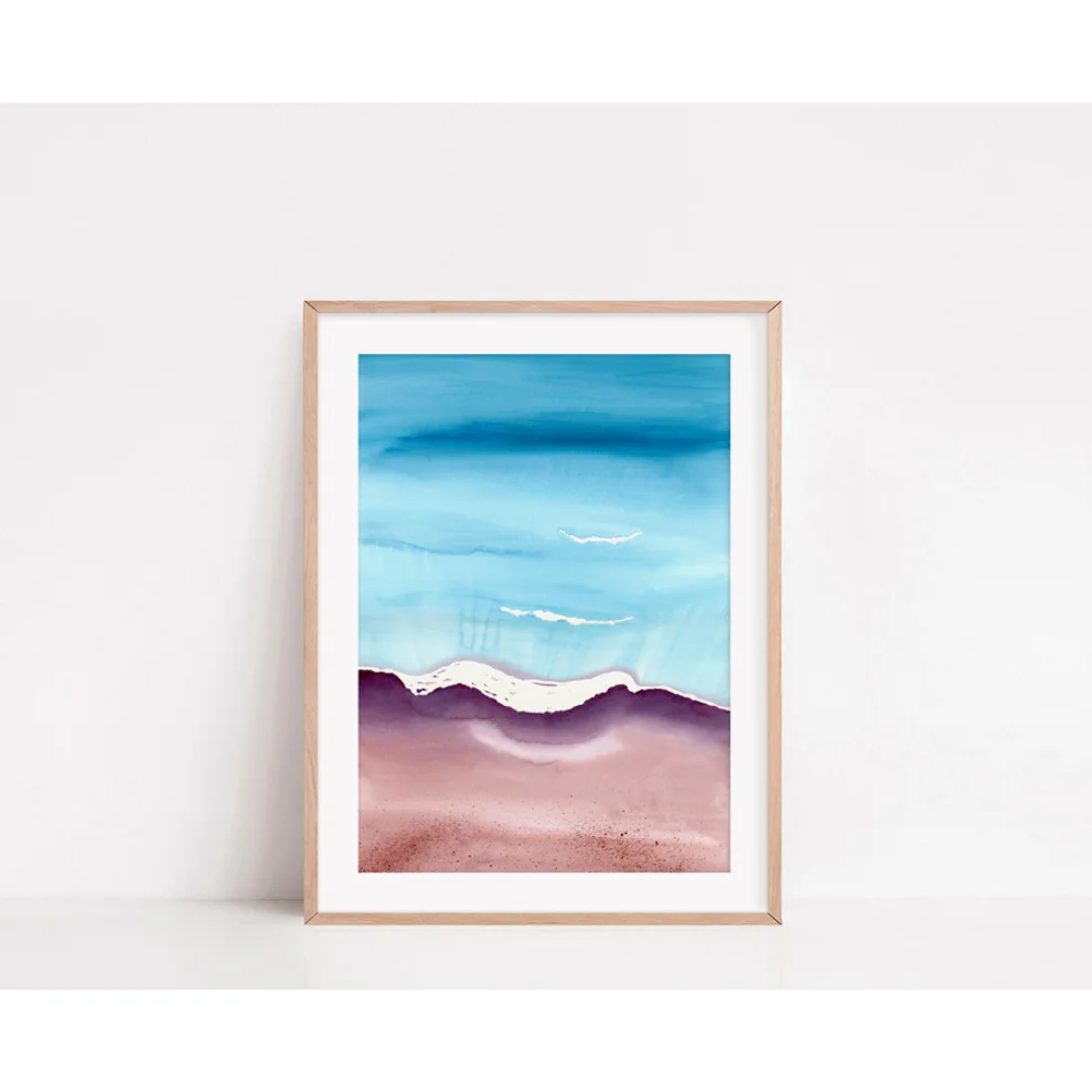 Wallthinks - Turquoise No.1 Matt Fibre Printing