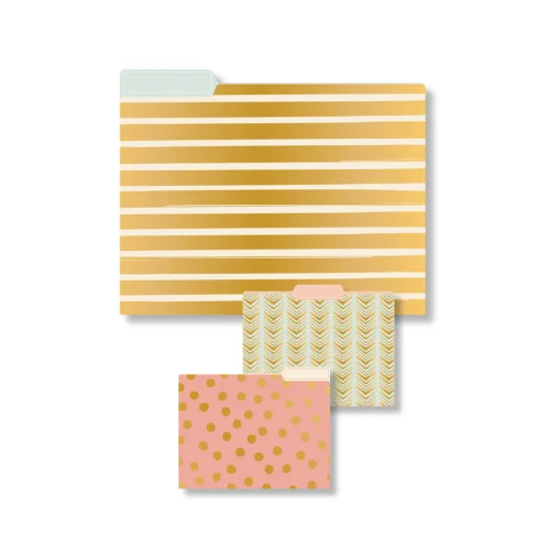 Eccolo - File Folder Collection Set of 9 Geometric