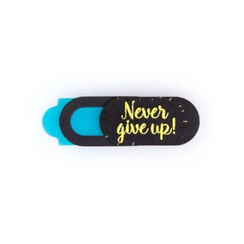 Funsy - Sliding Webcam Cover | Never Give Up Mini