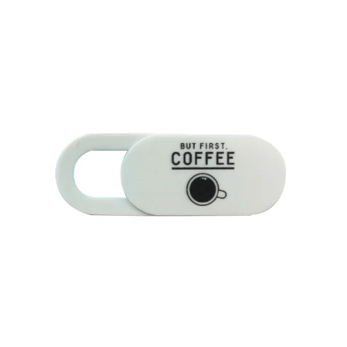 Funsy - Sliding Webcam Cover | But First Coffee Mini